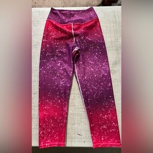 Monograms and more Kids Gradient Pink and Purple Leggings